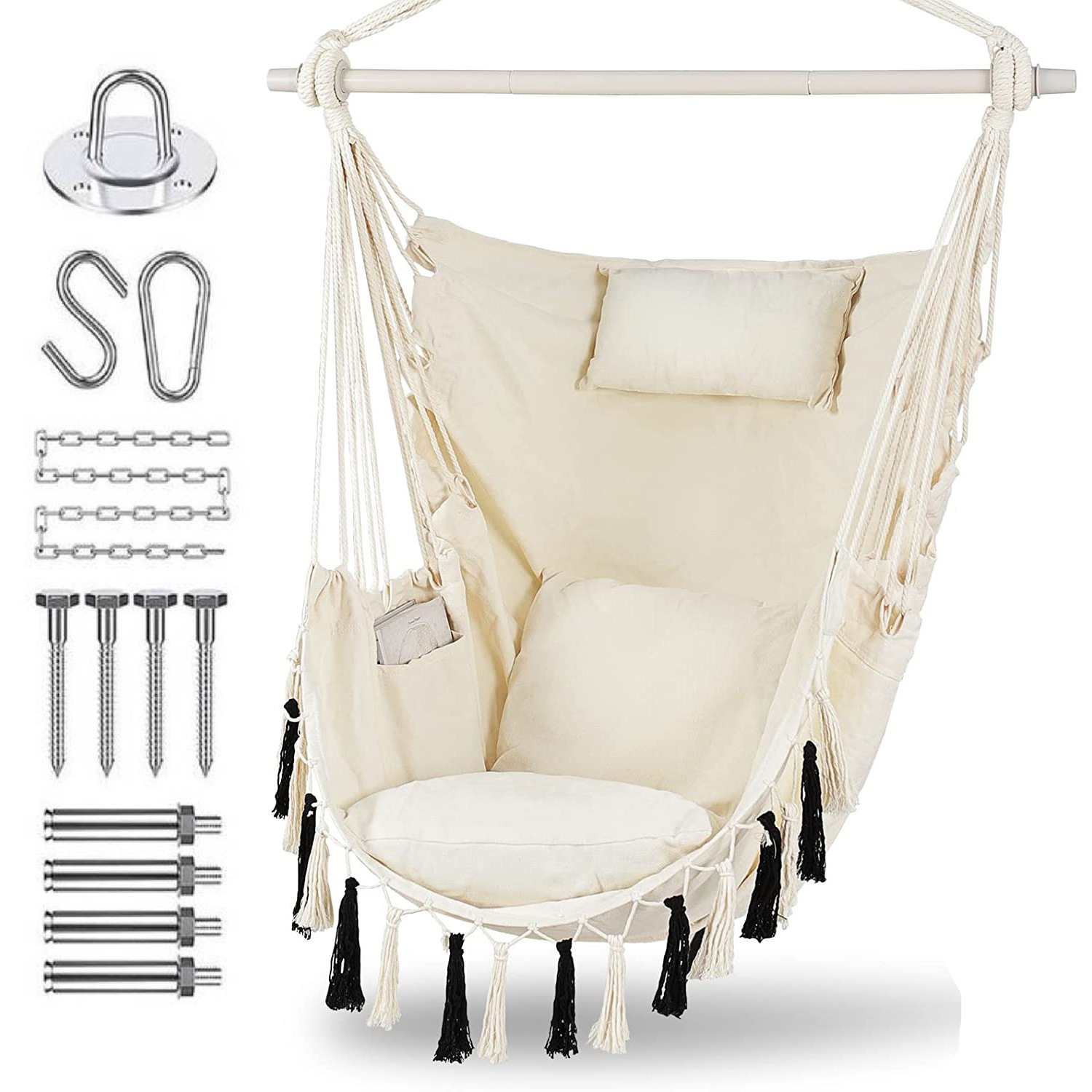 Cotton Canvas Hammock Chair