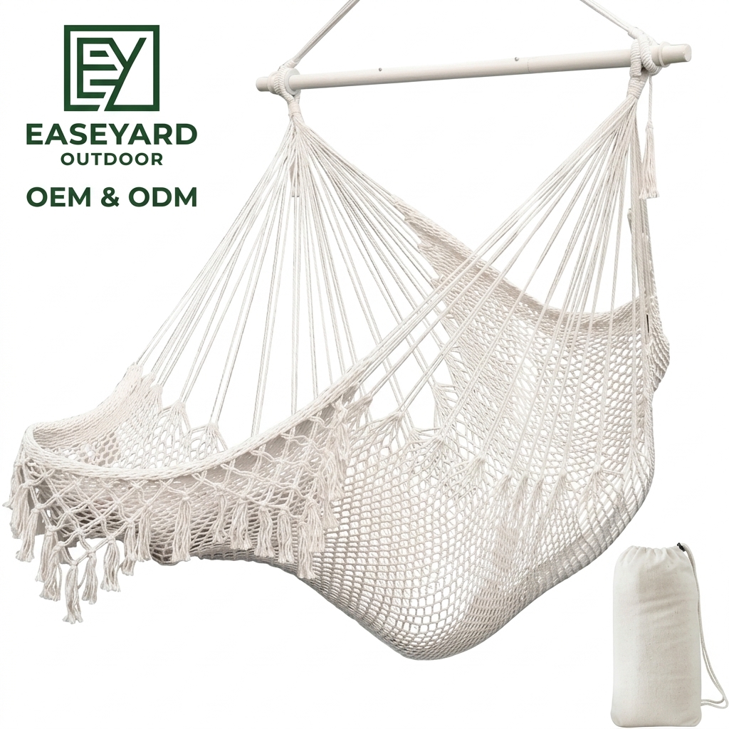 Rope Boho Macrame Swing Hammock Chair