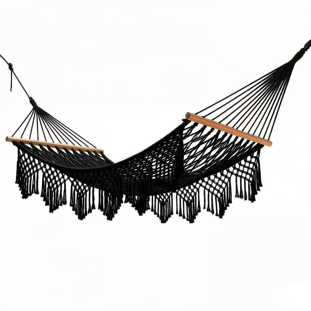 Macrame Boho Rope tassel Swing Hammock