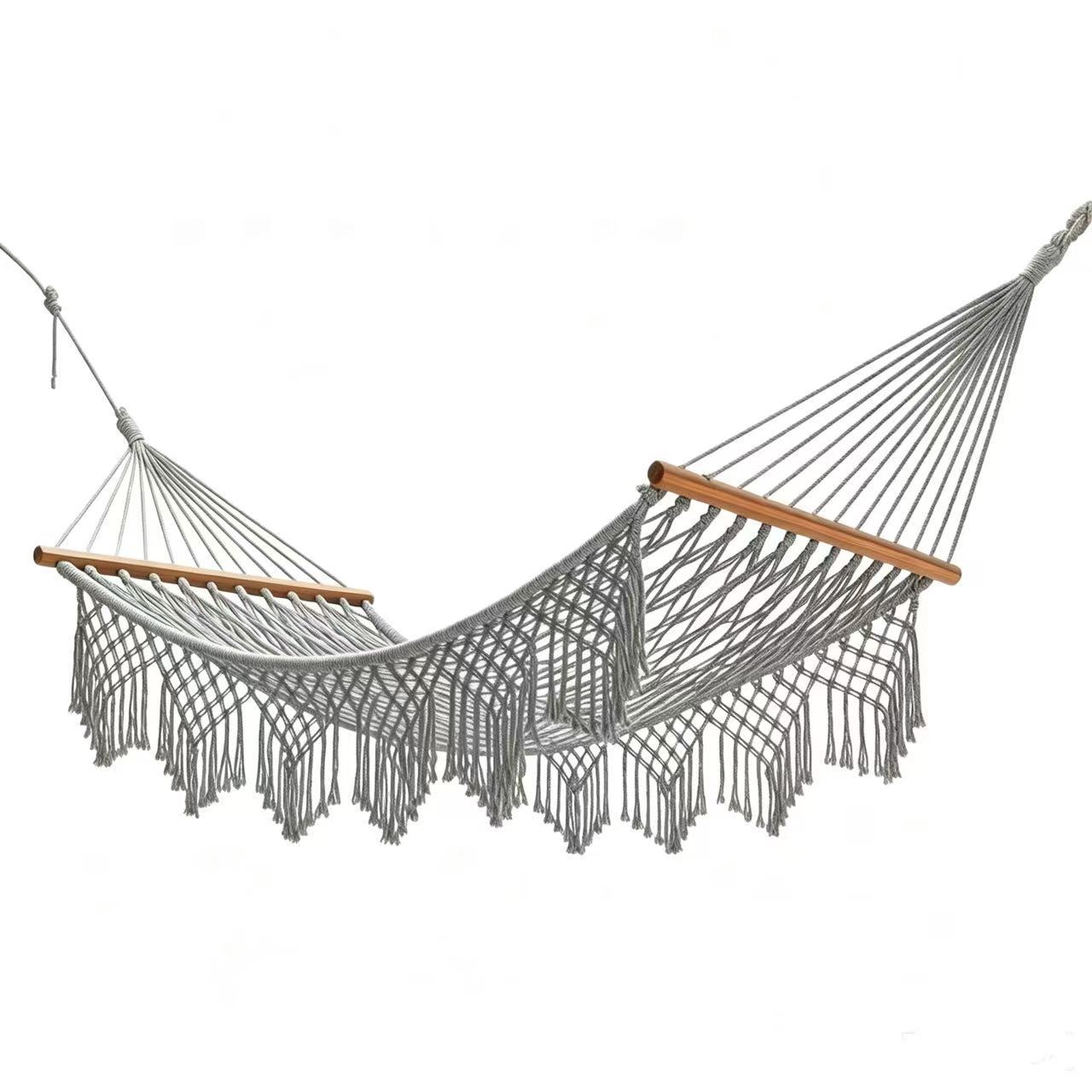 Macrame Boho Rope tassel Swing Hammock